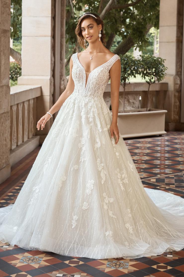Dramatic Wedding Gown with Hand Beading Avianna
