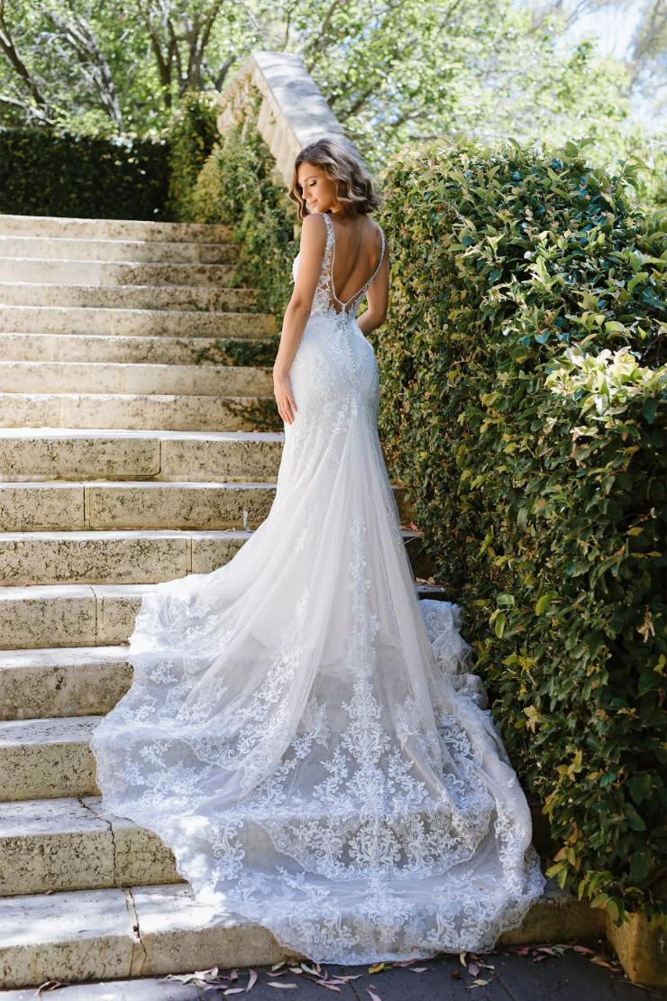 Luxe Lace Fit and Flare Bridal Gown with Beading Tiana Thumbnail Image