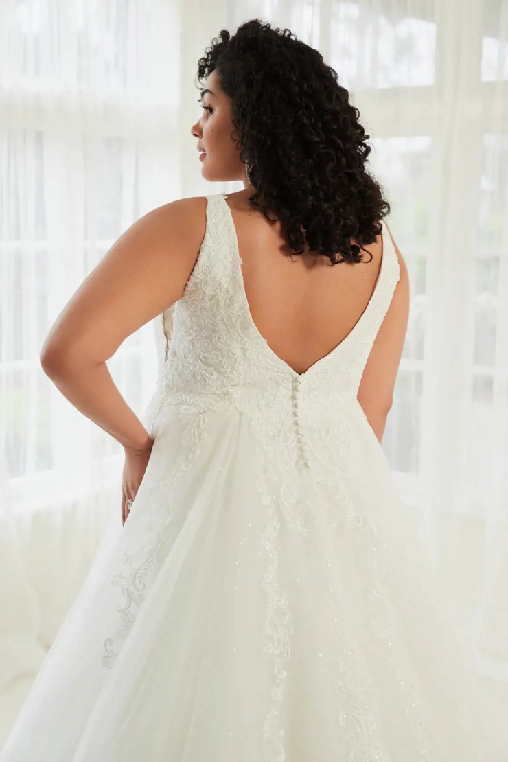 Princess Wedding Dress with Sparkle Sebastian #$1 Ivory picture