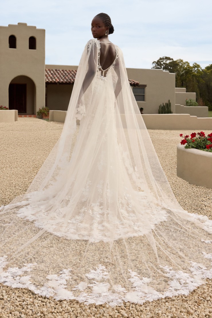 Luxurious Wedding Dress with Detachable Cape Sydney #2 default Ivory picture