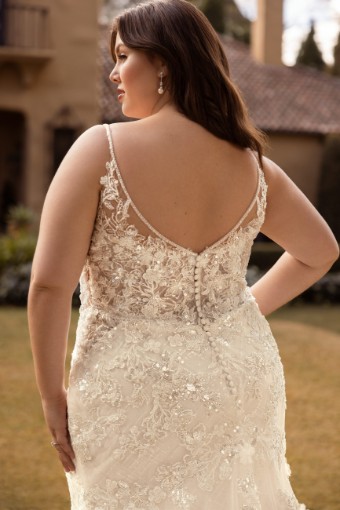 High Back Wedding Dress with Cape Accessory Sydney $1 Ivory thumbnail