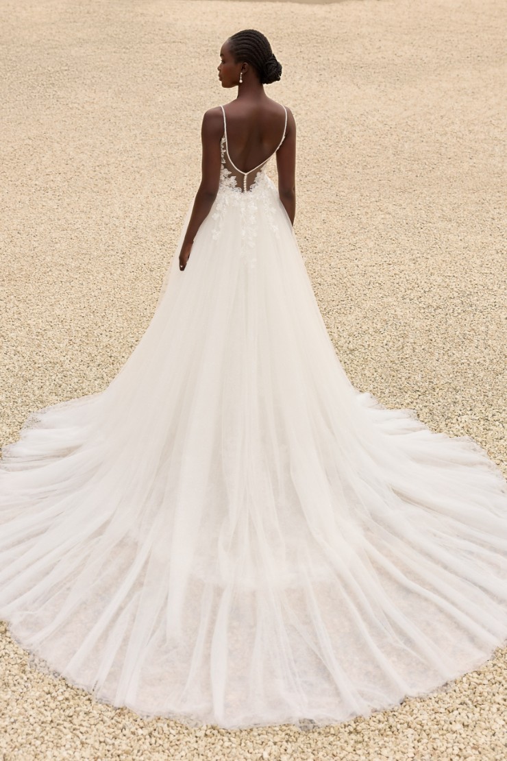 Glamorous Detachable Train with Luxurious Details Sydney #1 Ivory picture