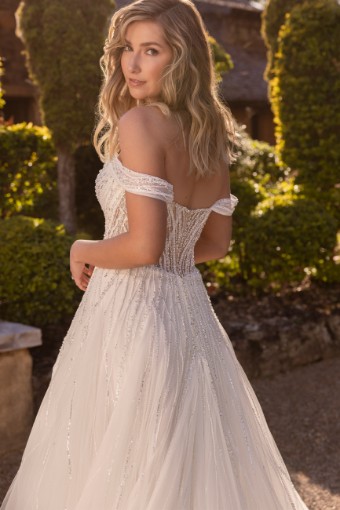 Beaded Bridal Gown Saffron $4 Ivory thumbnail