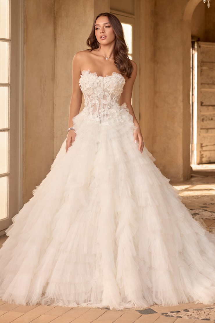 Lace top ball gown wedding dress cheap