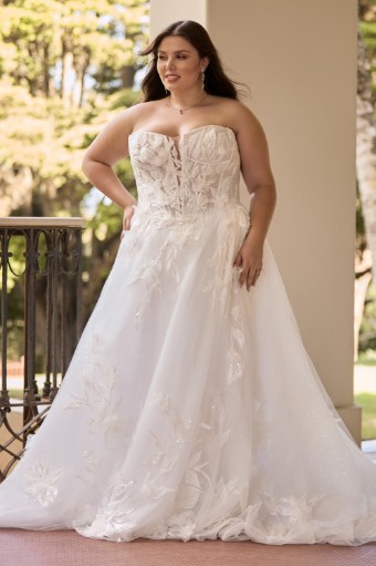Romantic Wedding Gown with Ball Gown Skirt Mia $0 default Ivory thumbnail