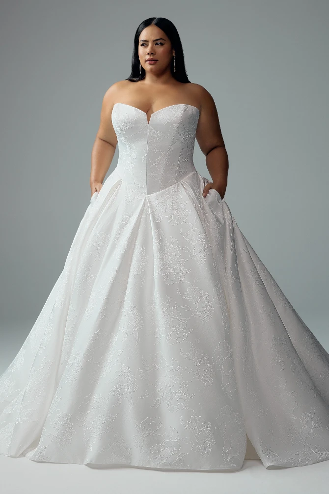 Strapless Wedding Dress with Zipper Back | Sophia Tolli Elli Marie
