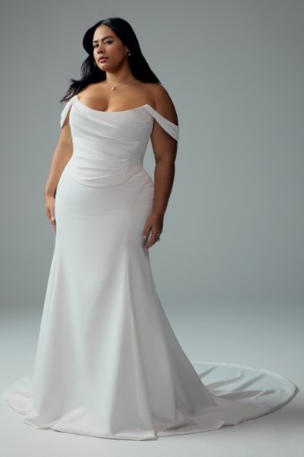 Timeless Bridal Dress with Faux Two-Piece Danica $1 Ivory thumbnail