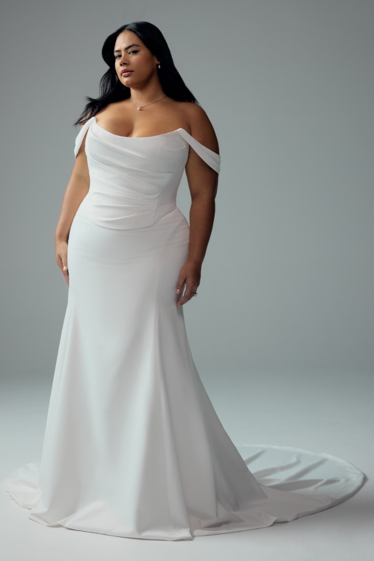 Timeless Bridal Dress with Faux Two-Piece Danica #1 Ivory picture