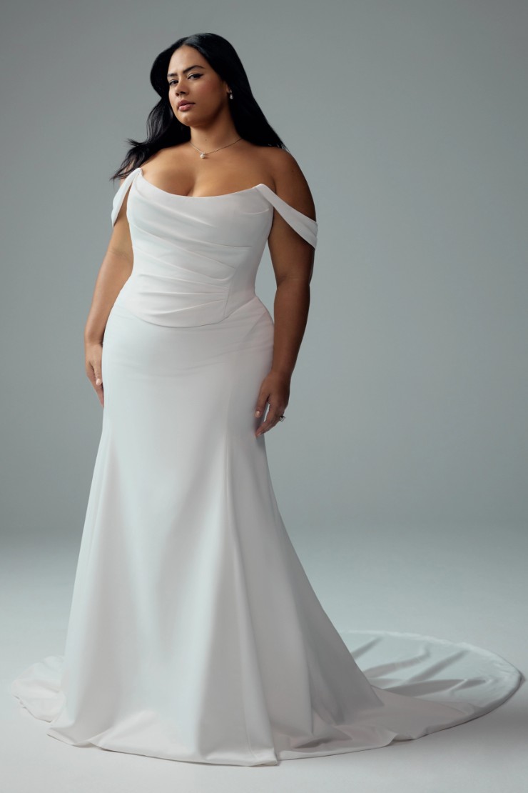 Satin Bridal Dress with Zipper Back Danica Thumbnail Image